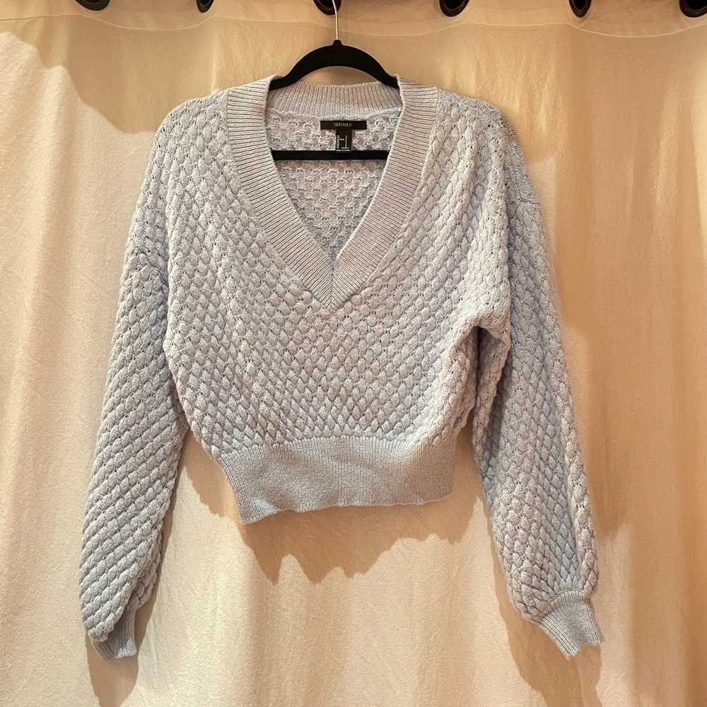 F21 Baby Blue Sweater
